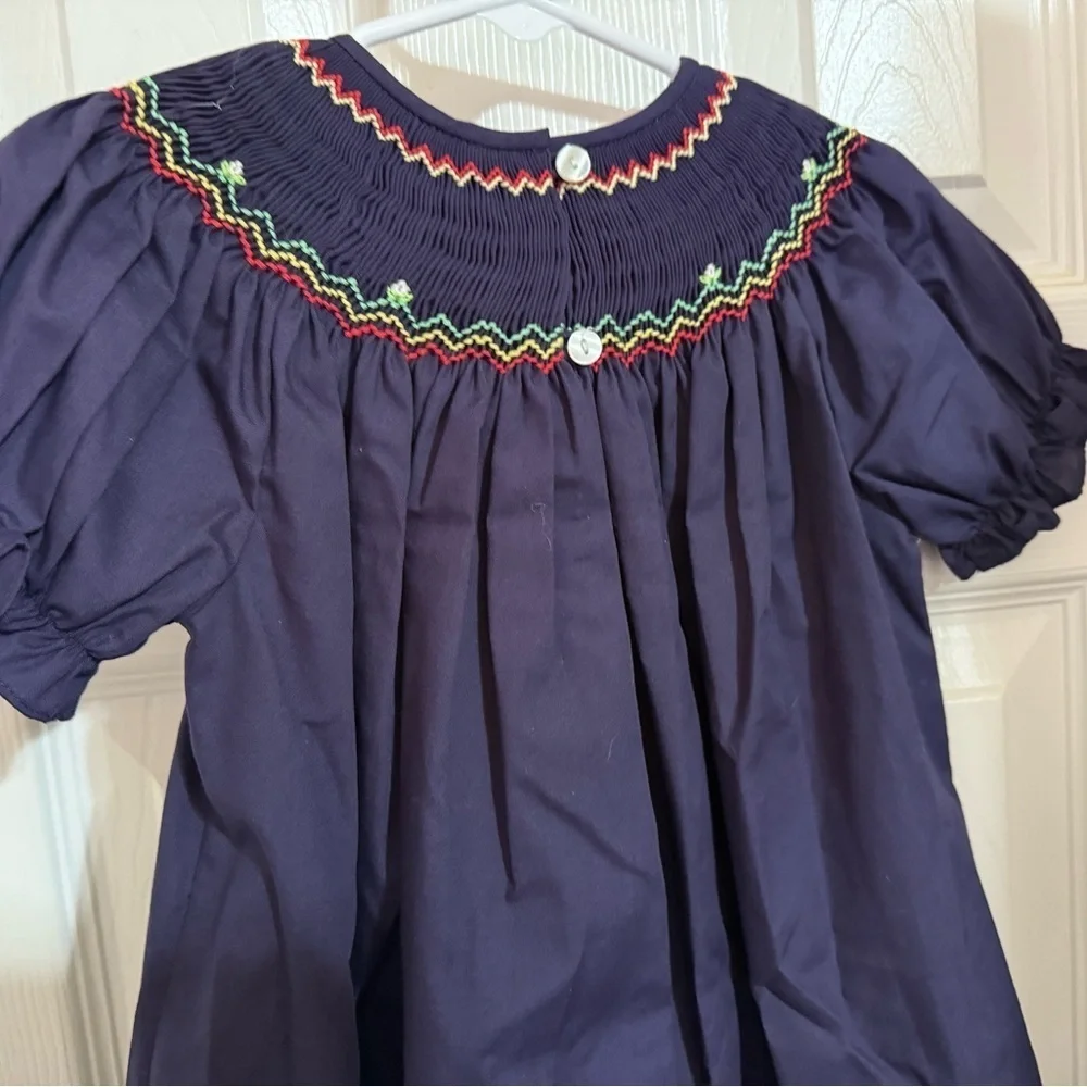 New Rosalina Collection Smocked Apple Bishop Dress